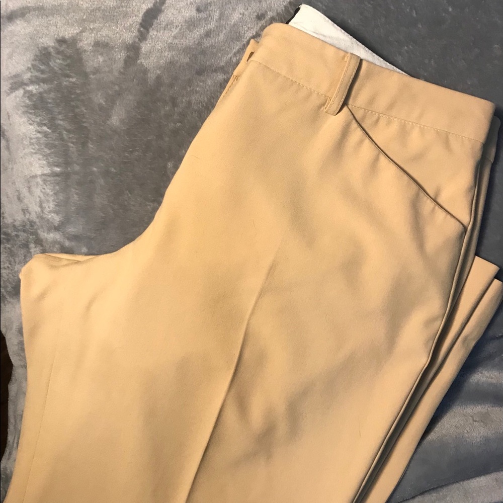 Express pale yellow pants